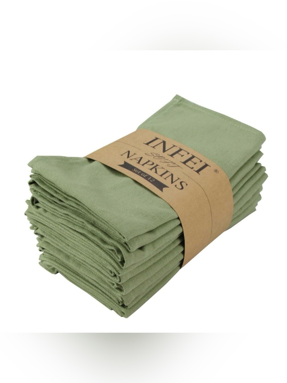 Cloth Dinner Napkins (12 count) - SAGE GREEN
